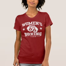Kvinna boxning t-shirts