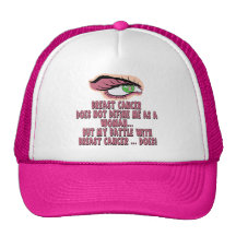 Kvinna bröstcancer trucker kepsar