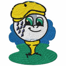 Kvinna Golf broderade skjorta Broderad Pikétröja