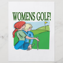 Kvinna Golf Personliga Flygblad