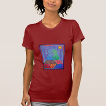 Kvinna grundläggande T-skjorta - vänliga kattdjur Tee Shirts