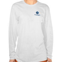 Kvinna Hooded T-tröja w/Logo för vitlångärmad