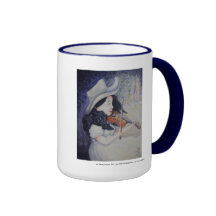 Kvinna höstlig skymningSerenade Kaffe Mugg