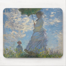 Kvinna med en ett slags solskydd - madam Monet och Musmatta