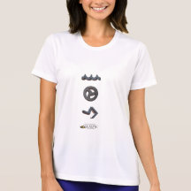 Kvinna skuggar det mikrolaget för fiber T Tricons T Shirts