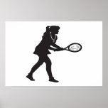 Kvinna tennis posters