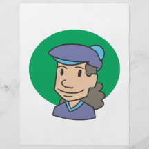 Kvinnagolfare Flygblad