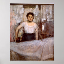 Kvinnastrykningen av Edgar Degas Affischer