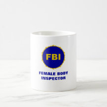 Kvinnlig FBI-~ förkroppsligar inspektör muggen