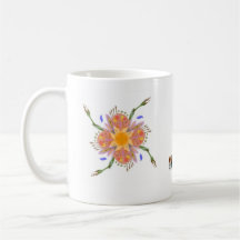 "Kvinnlig" snurrblomma Kaffe Kopp