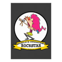 KVINNLIG TECKNAD FÖR VÄRLDSSTÖRSTA ROCKSTAR PERSONLIGA TILLKÄNNAGIVANDE