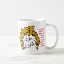 Kvinnlig ursinne kaffe koppar