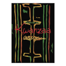 Kwanzaa firandeinbjudningar