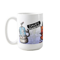 Kyla roboten rånar kaffe mugg