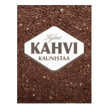 Kylmä Kahvi Kaunistaa vykort 4