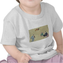 Kyōgen lek med fyra tecken t-shirts