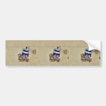 Kyōgen lek med tre tecken bildekaler