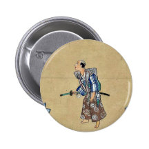 Kyōgen lek med tre tecken knappar med nål