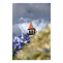 Kyrka på Furnas - Azores Fotografiska Tryck