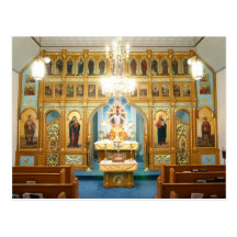 Kyrklig vykort för St. Demetrius