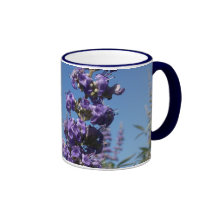 Kysk trädlila blommor mugg