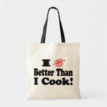 Kyss som är bättre än kock tote bags