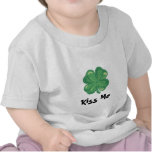 Kyssa mig den irländska bebiset tee shirt