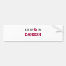 Kyssa mig I-förmiddagen DANSISH Bildekaler