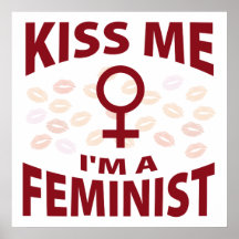 Kyssa mig I-förmiddagen en feminist Print