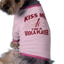 Kyssa mig I-förmiddagen en Violaspelare Hund Tee