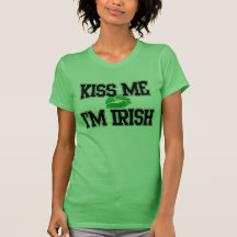 Kyssa mig I-förmiddagirländare, st patricks day T-shirts