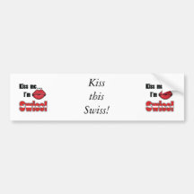 Kyssa mig I-förmiddagschweizare Bildekaler