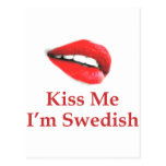 Kyssa mig I-förmiddagsvensk Vykort