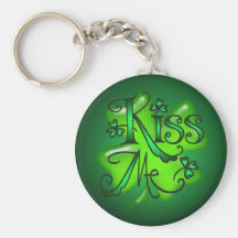 KYSSA MIG SHAMROCKS av SHARON SHARPE Nyckel Ring