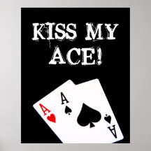KYSSA MIN ÖVERDÄNGARE! Pokeraffisch