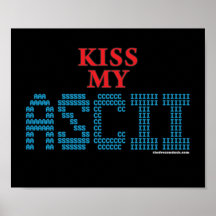 Kyssa mitt ASCII Print