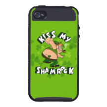 Kyssa mitt fodral för shamrocken iPhone4 Skinit