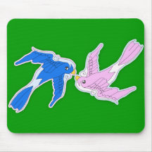 Kyssa svalor Mousepad Musmattor