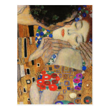 Kyssen (specificera), Gustav Klimt Vykort