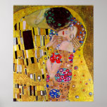 Kyssen (specificera), vid Gustav Klimt Affisch