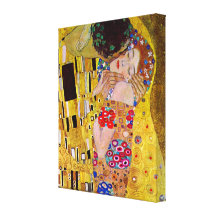 Kyssen (specificera), vid Gustav Klimt Canvastryck