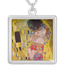 Kyssen (specificera), vid Gustav Klimt Hängsmycke