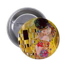 Kyssen (specificera), vid Gustav Klimt Knappar Med Nål
