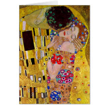 Kyssen (specificera), vid Gustav Klimt Kort