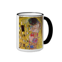 Kyssen (specificera), vid Gustav Klimt Muggar
