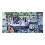 La Grenouillere vid Pierre-Auguste Renoir Foto Kort