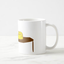 Läcker ost kaffe mugg