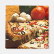 Läcker Pizza Kylskåpsnagnet