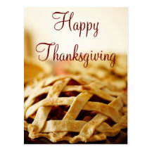 Läcker thanksgiving bakad paj vykort