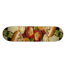Läckert bröd, smörgåsar, paj och kakor anpassningsbara skateboard